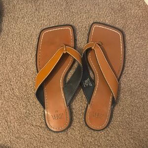 Zara Brown Leather Sandals